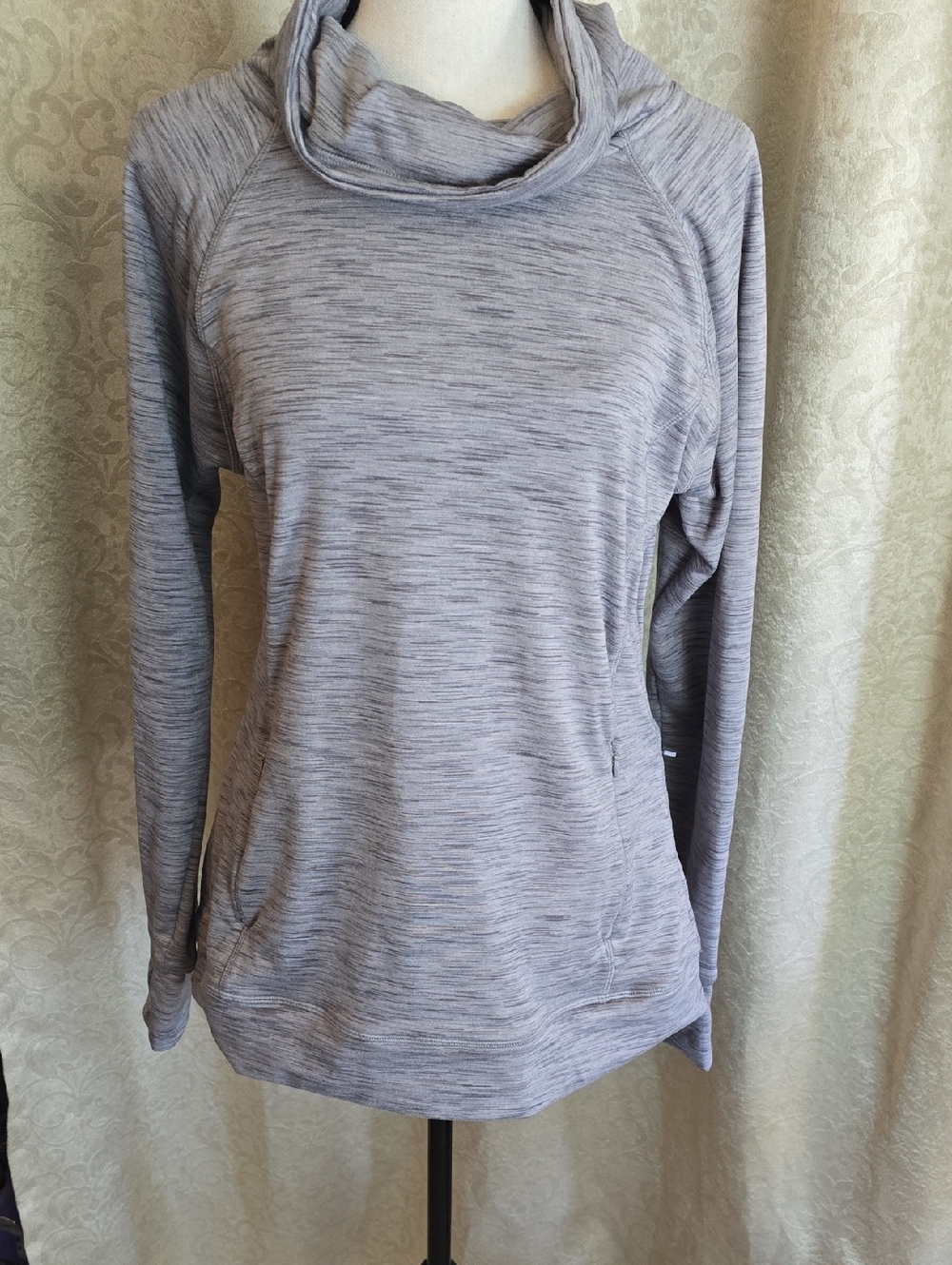 Kyodan Heather Gray Cowl Neck Pullover